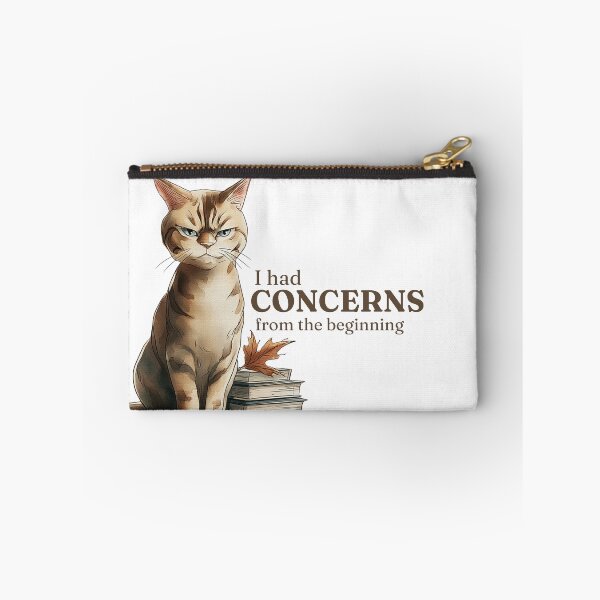 Item preview, I Had Concerns From the Beginning – Judgmental Cat Book Lover Illustration designed and sold by CozyAndContrary.