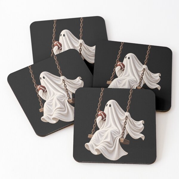 Item preview, Halloween Ghost Football Swing designed and sold by artCreativeColony.
