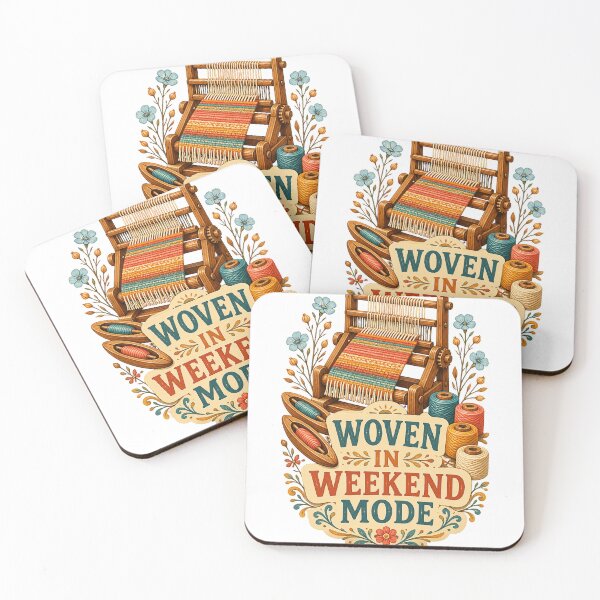 Item preview, Woven In Weekend Mode Vintage Loom Art designed and sold by CheerfulNest.
