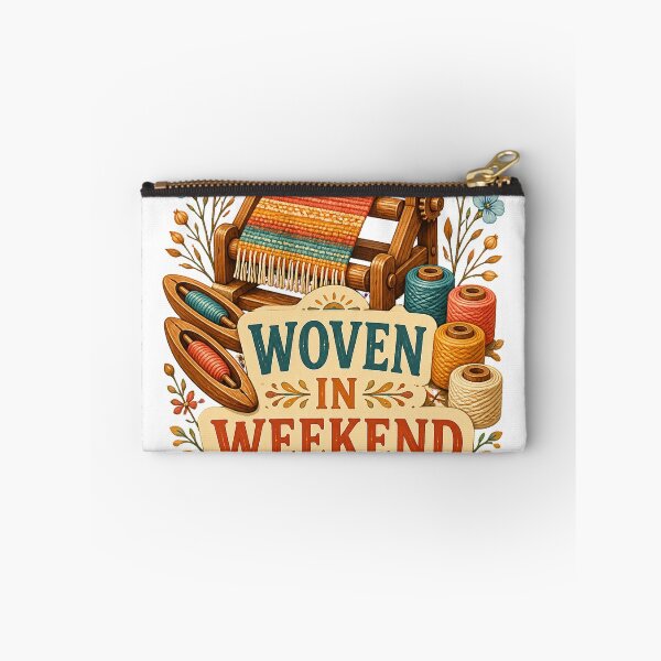 Item preview, Woven In Weekend Mode Vintage Loom Art designed and sold by CheerfulNest.