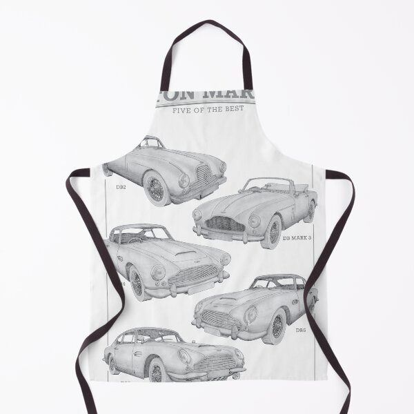 Item preview, Aston Martin Cars - Five of the best hand-drawn designed and sold by Classic Car Art Drawings.