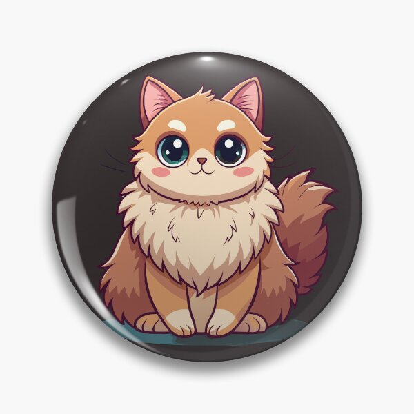 Item preview, Cute Kawaii Exotic Longhair Cat with Fluffy Fur designed and sold by Mousy17.