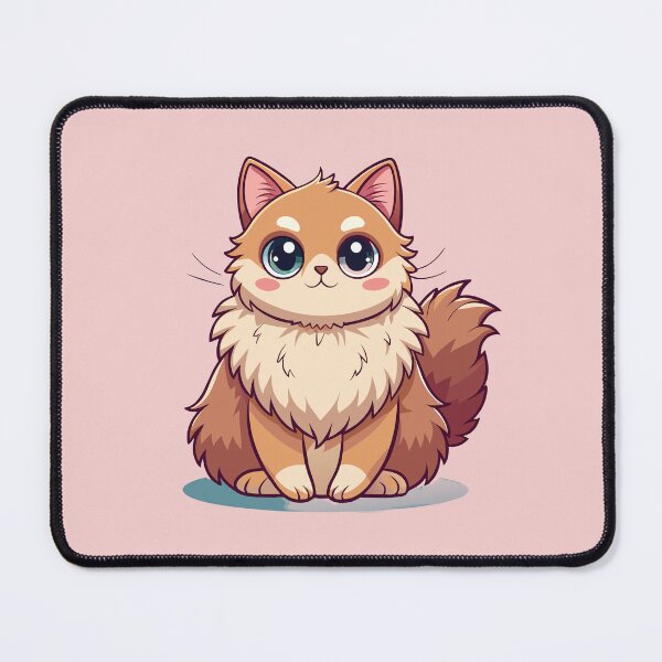 Item preview, Cute Kawaii Exotic Longhair Cat with Fluffy Fur designed and sold by Mousy17.
