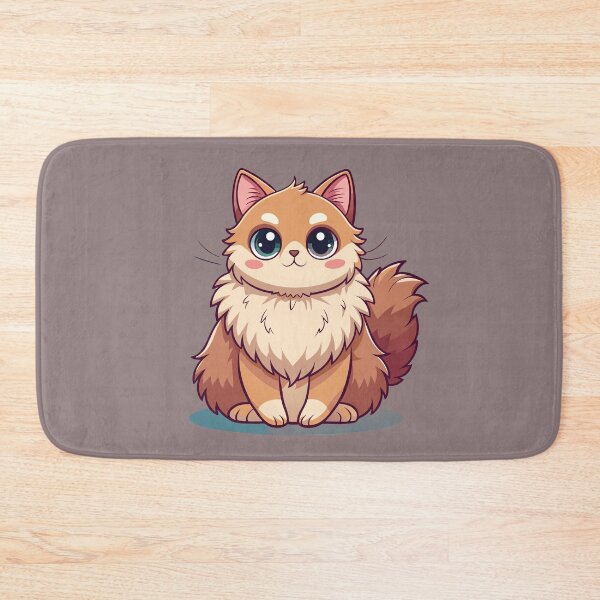 Item preview, Cute Kawaii Exotic Longhair Cat with Fluffy Fur designed and sold by Mousy17.