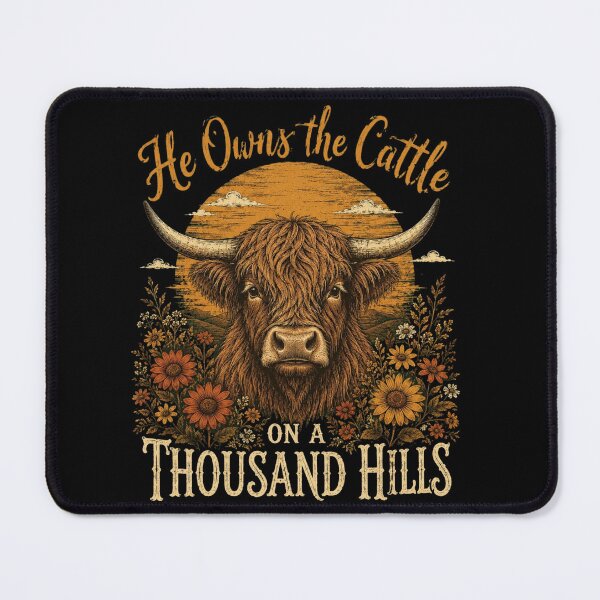 Item preview, Highland Cow Faith Graphic for Rustic Nature Lovers designed and sold by anapldv.