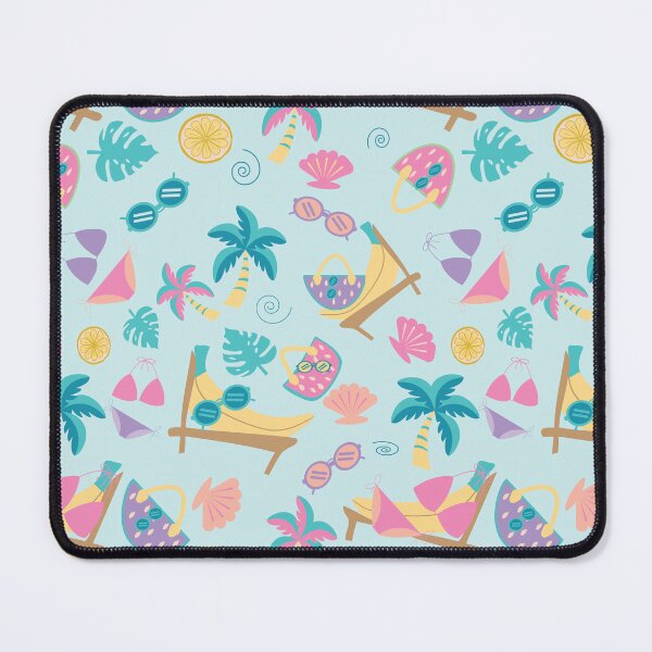 Item preview, Summer Beach Icons Pattern designed and sold by MYpatternlab.