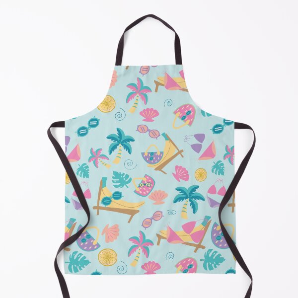 Item preview, Summer Beach Icons Pattern designed and sold by MYpatternlab.