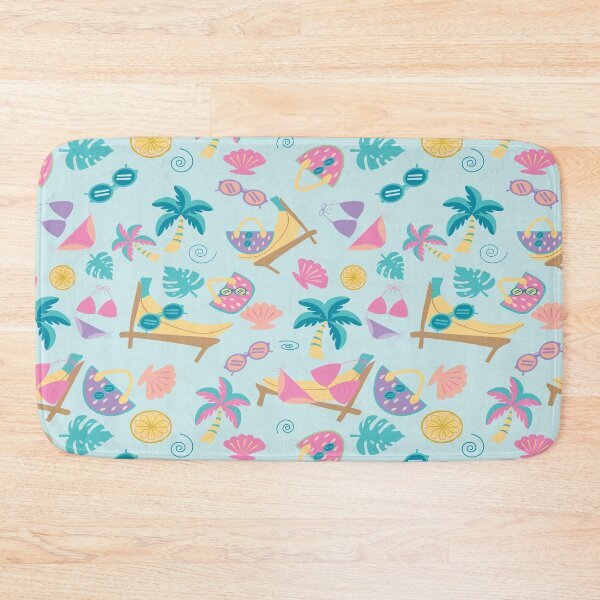 Item preview, Summer Beach Icons Pattern designed and sold by MYpatternlab.