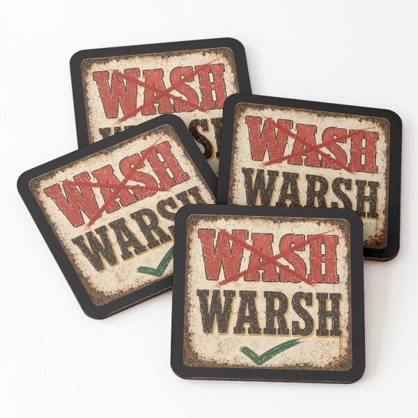 Item preview, wash warning vintage no wash sign with distressed style designed and sold by anapldv.