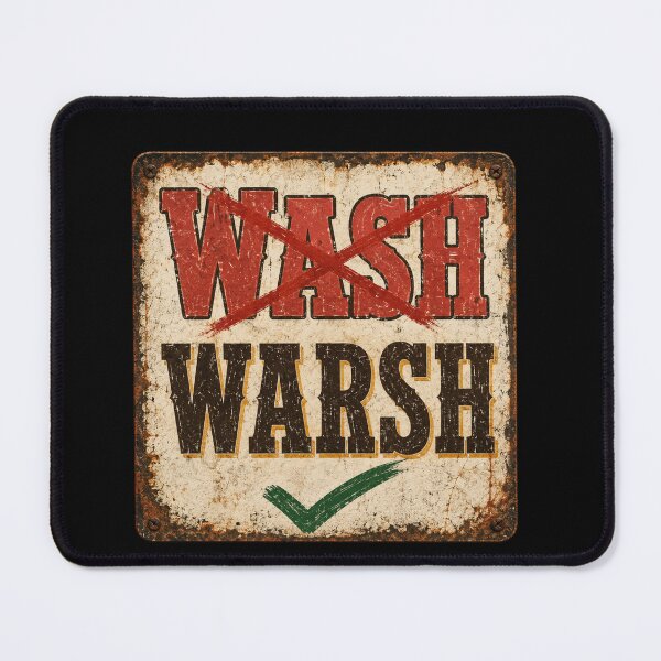 Item preview, wash warning vintage no wash sign with distressed style designed and sold by anapldv.