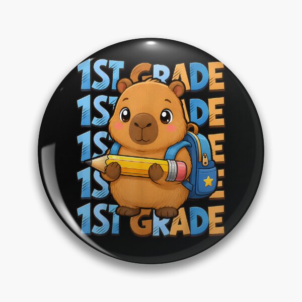 Item preview, Cute Capybara Holding Pencil Backpack 1st Grade Back To School Student Teacher designed and sold by EricCotanori.