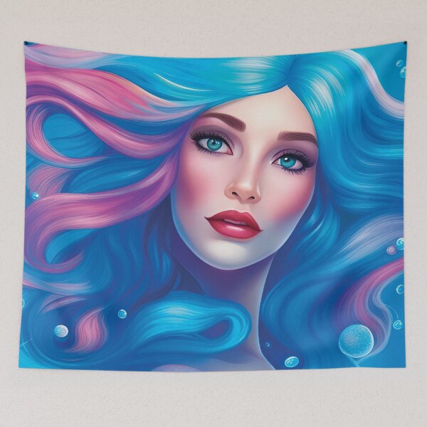 Item preview, Dreamy Siren Underwater Fantasy Portrait designed and sold by FriskyLemur.