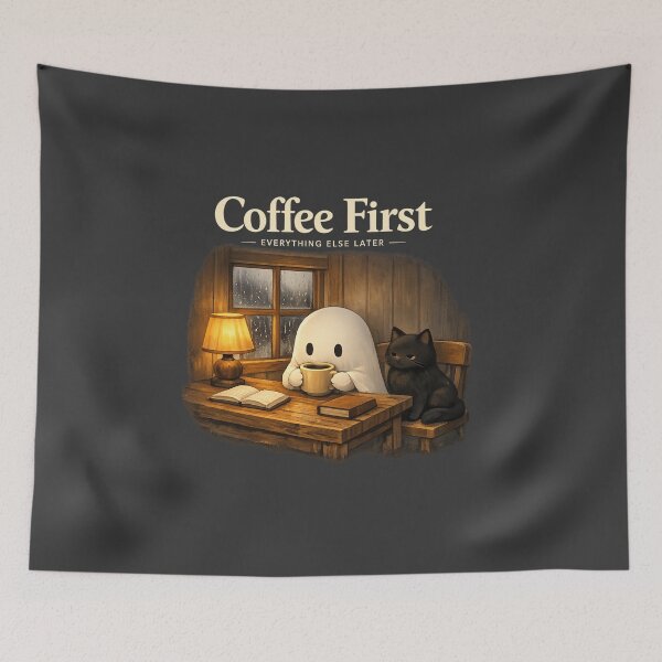 Item preview, Coffee First, Everything Else Later designed and sold by QuietNovaShop.