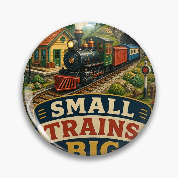 Item preview, Small Trains Big Weekends Model Railroad Art designed and sold by CheerfulNest.