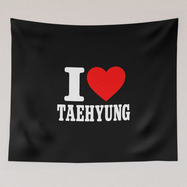 Item preview, taehyung I Heart Taehyung Love Heart Fan Graphic designed and sold by anapldv.