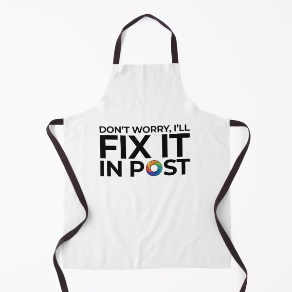 Item preview, Don’t worry, I’ll Fix it in Post - Black / Rainbow designed and sold by Jeffery Borchert.