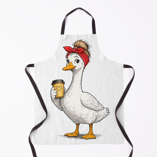 Item preview, Cute Goose with Red Headband – Stylish & Quirky Farm Bird | Funny animal design designed and sold by LittleGinnyArt.