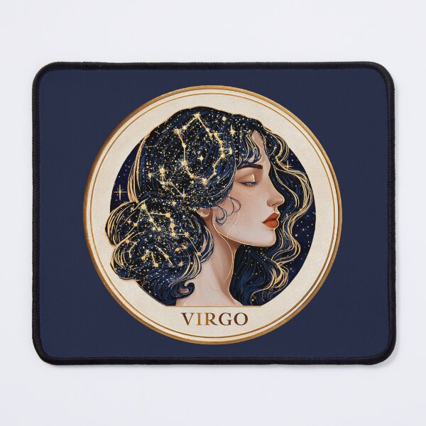 Item preview, Virgo Zodiac Goddess Celestial Astrology Art PNG designed and sold by MythicMood.