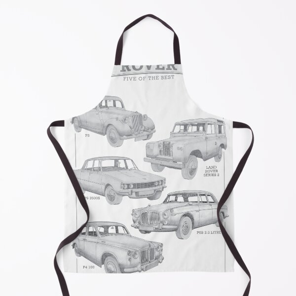 Item preview, Rover Cars - Five of the best hand-drawn designed and sold by Classic Car Art Drawings.