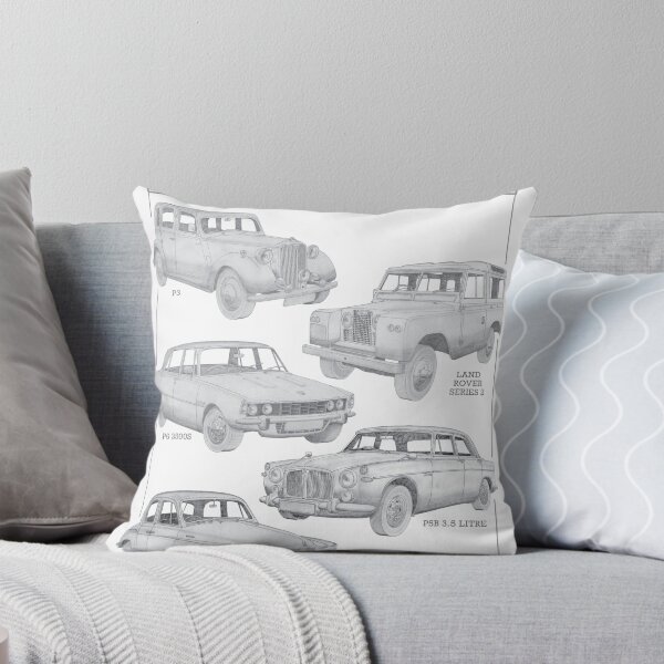 Item preview, Rover Cars - Five of the best hand-drawn designed and sold by Classic Car Art Drawings.