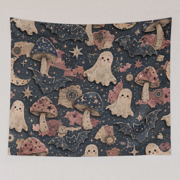 Item preview, Vintage Scrapbook Cosmic Ghost Paper Pattern designed and sold by Thai Vibe Studio.