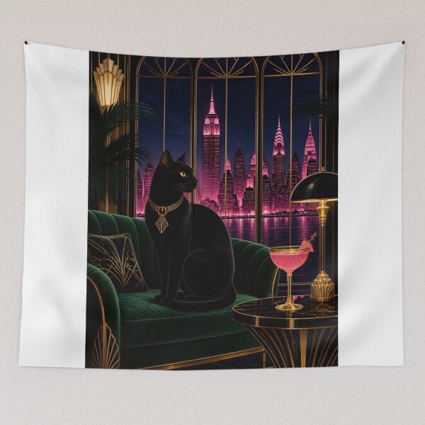 Item preview, Copy of Midnight Glamour – Art Deco Luxury Animal Nightlife designed and sold by Rooted & Co.