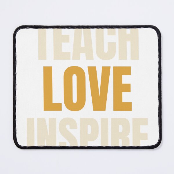 Item preview, Teach Love Inspire Bold Typography Teacher Shirt designed and sold by SaidInBold.