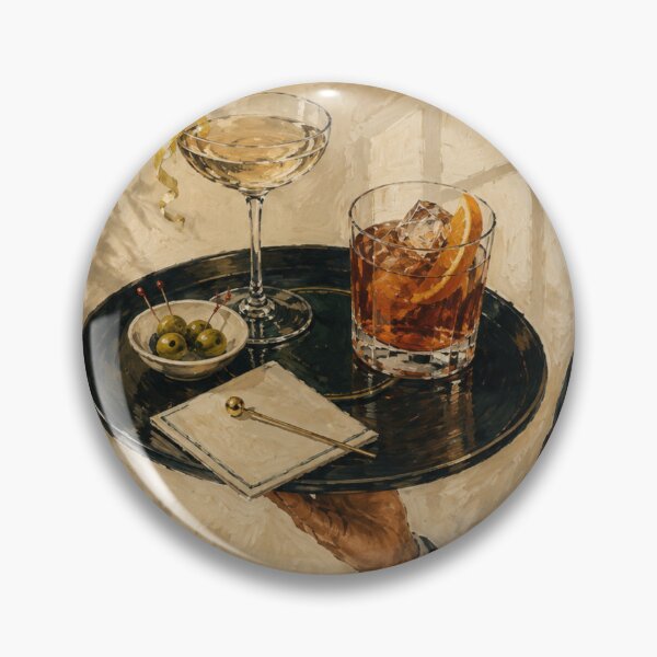 Item preview, Cocktail Tray | Vintage Bar Cart Art | Classic Martini and Old Fashioned | Sophisticated Lounge Decor designed and sold by DESIGN DIMENSION .