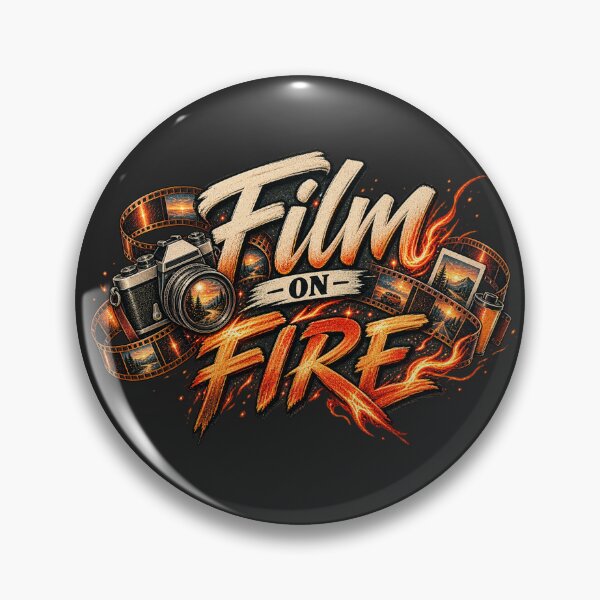Item preview, Film on Fire – 35mm Analog Photography Typography designed and sold by Golden Era Studio.