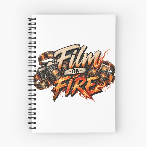 Item preview, Film on Fire – 35mm Analog Photography Typography designed and sold by Golden Era Studio.