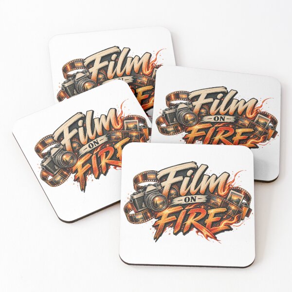 Item preview, Film on Fire – 35mm Analog Photography Typography designed and sold by Golden Era Studio.