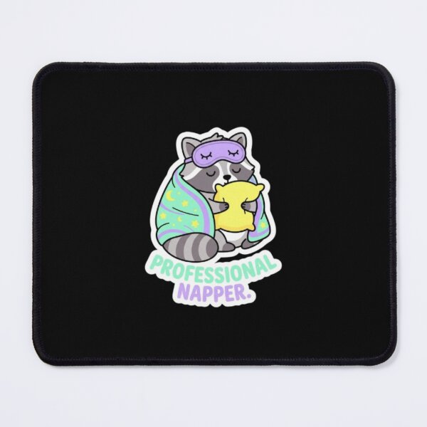 Item preview, Professional Napper Cute Sleeping Raccoon Art designed and sold by DailySparks.