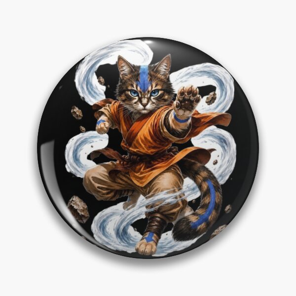 Item preview, Kimono Anime Cat Air Bending Warrior designed and sold by JediKittenWars.
