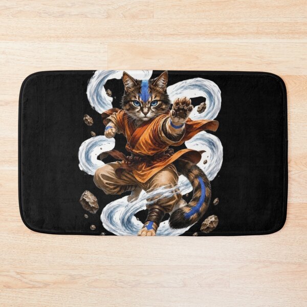 Item preview, Kimono Anime Cat Air Bending Warrior designed and sold by JediKittenWars.