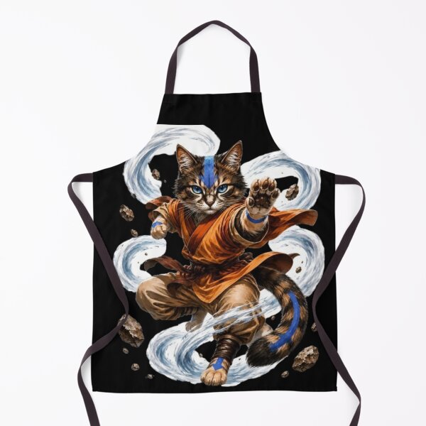 Item preview, Kimono Anime Cat Air Bending Warrior designed and sold by JediKittenWars.