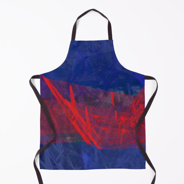 Item preview, Deep Blue Bright Red Collage designed and sold by Swooncake Press.
