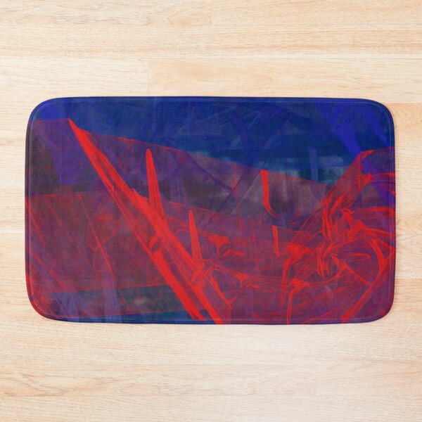 Item preview, Deep Blue Bright Red Collage designed and sold by Swooncake Press.