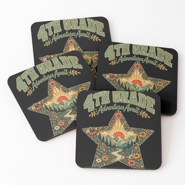 Item preview, 4th Grade Adventures Await Floral Mountain Star designed and sold by anapldv.