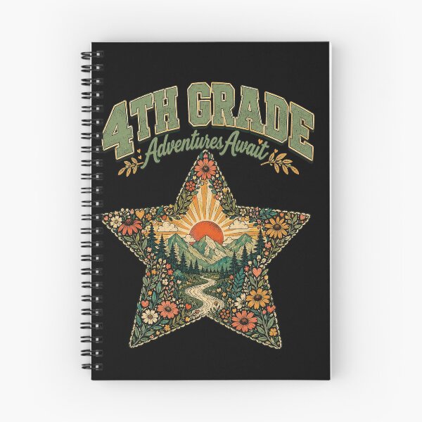 Item preview, 4th Grade Adventures Await Floral Mountain Star designed and sold by anapldv.