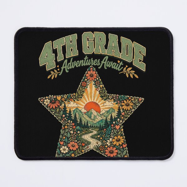 Item preview, 4th Grade Adventures Await Floral Mountain Star designed and sold by anapldv.