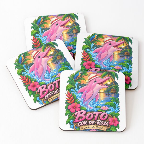 Item preview, Boto Cor de Rosa Pink River Dolphin designed and sold by Bloomelle Studio.