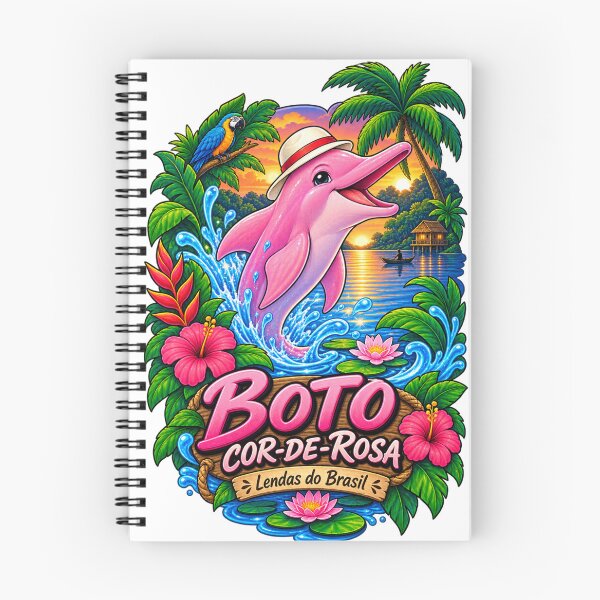 Item preview, Boto Cor de Rosa Pink River Dolphin designed and sold by Bloomelle Studio.