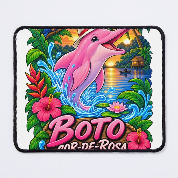 Item preview, Boto Cor de Rosa Pink River Dolphin designed and sold by Bloomelle Studio.