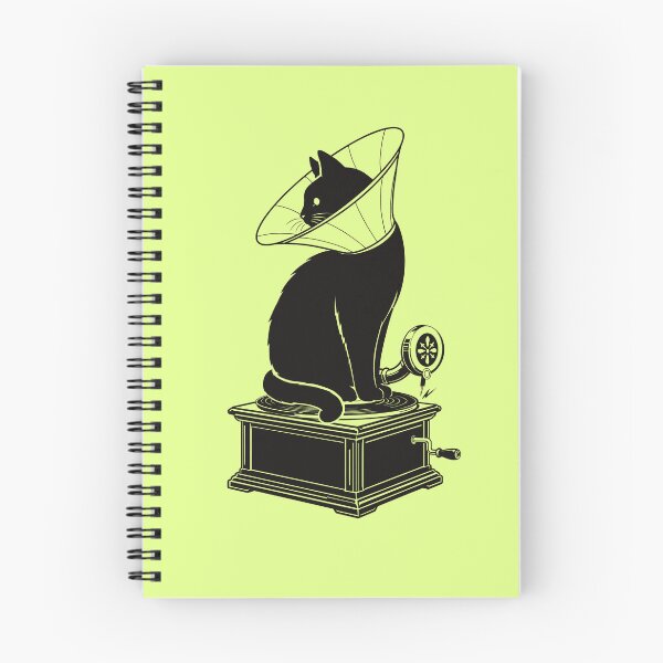 Item preview, Gramophone Cat designed and sold by HauntingAppeal.