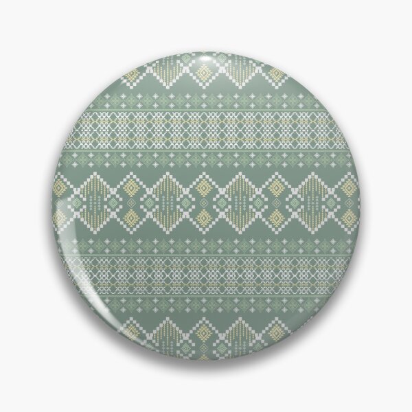 Item preview, Thai Pixel Stripe Seamless Pattern Sage Green Traditional Woven Textile Ethnic Fabric Design designed and sold by KOPatternCo.