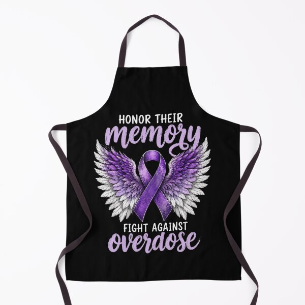 Item preview, Overdose Awareness Purple Ribbon Angel Wings Tribute designed and sold by anapldv.