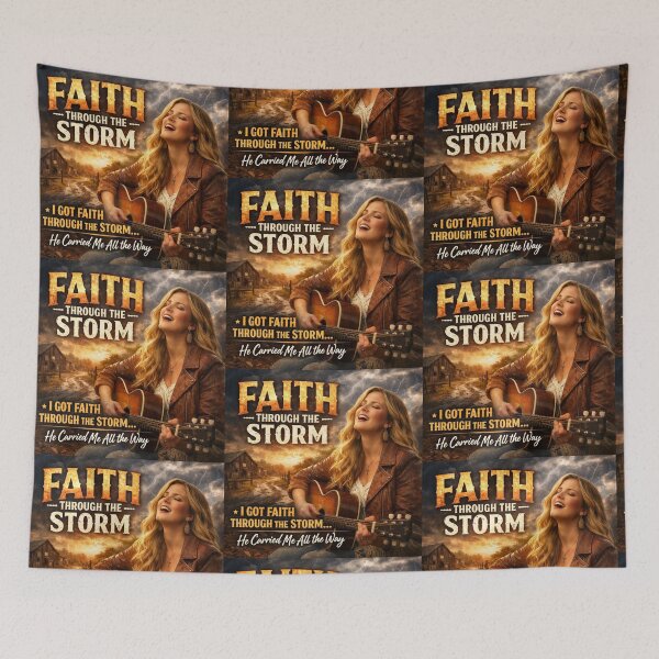 Item preview, Evidence of Grace - Faith Through The Storm Christian Design designed and sold by EvidenceOfGrace.