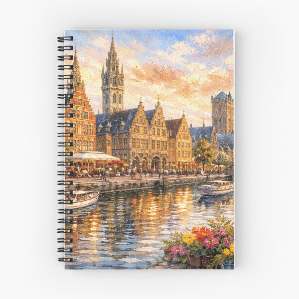 Item preview, A painting of Ghent, Belgium – A Beautiful City in Europe. designed and sold by GalleryKauffeld.