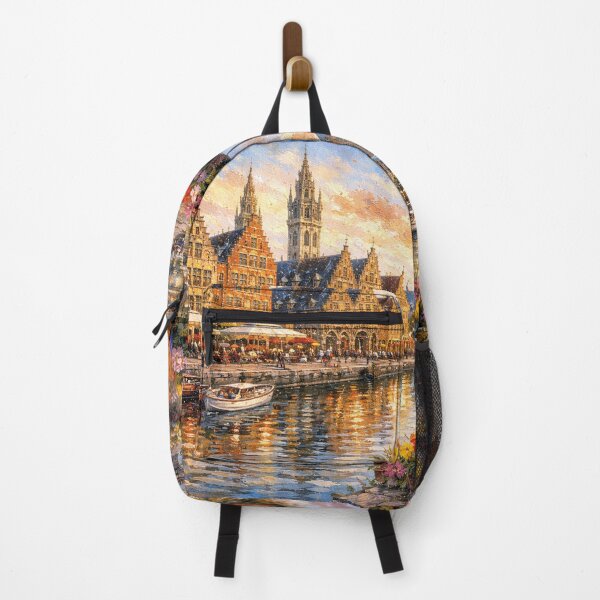 Item preview, A painting of Ghent, Belgium – A Beautiful City in Europe. designed and sold by GalleryKauffeld.