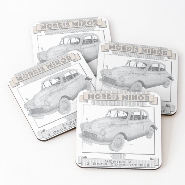 Item preview, Morris Minor Series 2 Convertible Hand-drawn designed and sold by Classic Car Art Drawings.